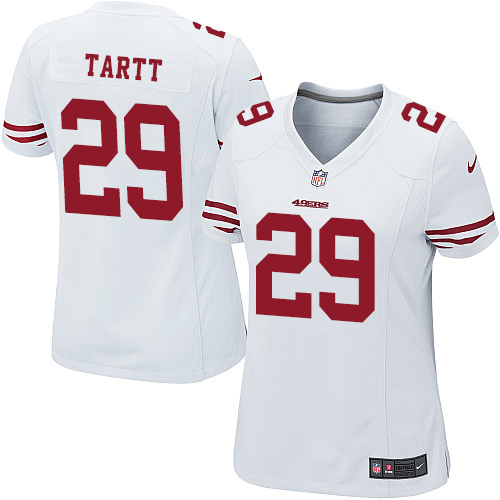 Women's Limited Jaquiski Tartt Nike Jersey White Road - #29 NFL San Francisco 49ers